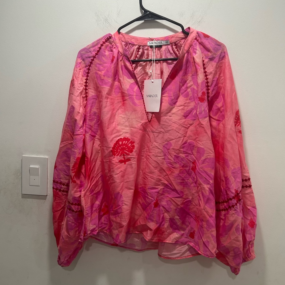 NWT Maria Cher piedras Mila blouse